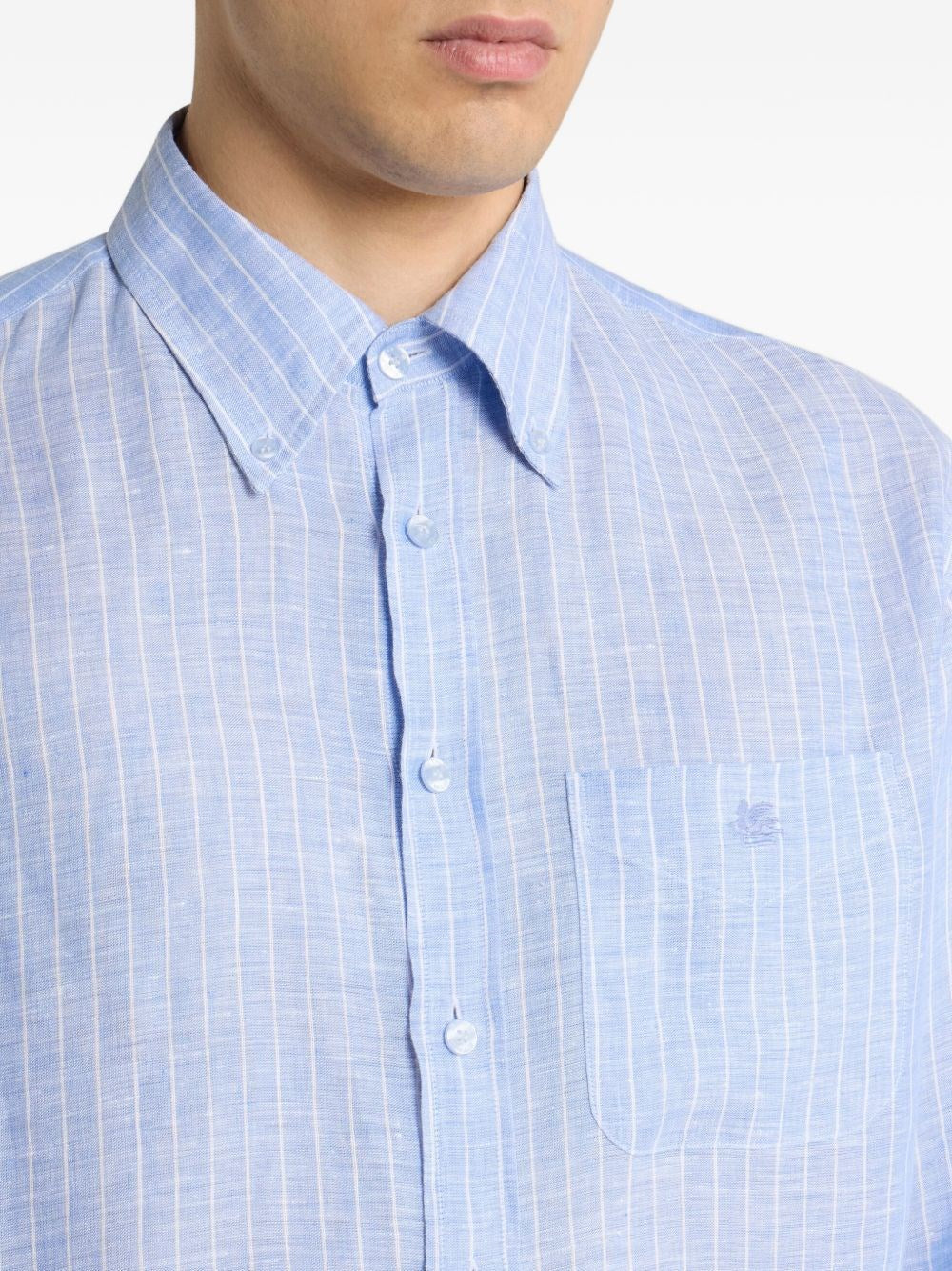 Etro Men Striped Linen Shirt ETRO