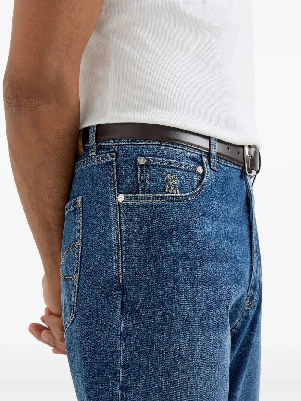 Brunello Cucinelli Men Denim Pants BRUNELLO CUCINELLI