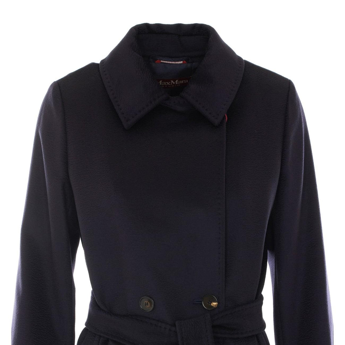 Max Mara Studio Women Bcollag Wool Double-Breasted Coat MAX MARA STUDIO