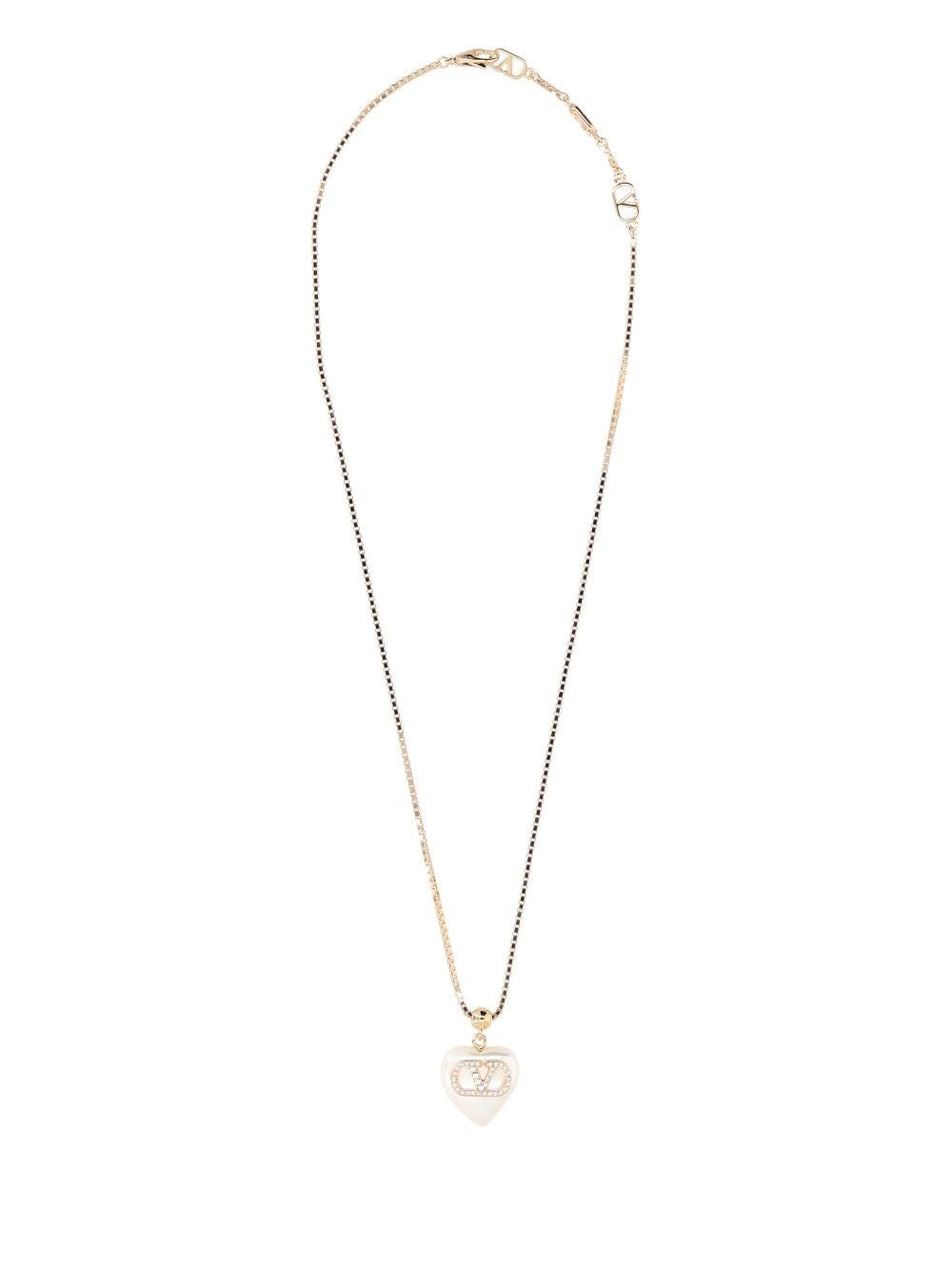 Valentino Garavani Women Vlogo Signature Heart Pendant Necklace VALENTINO GARAVANI