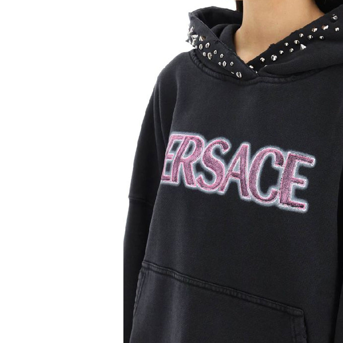 Versace Cotton Logo Sweatshirt Women VERSACE