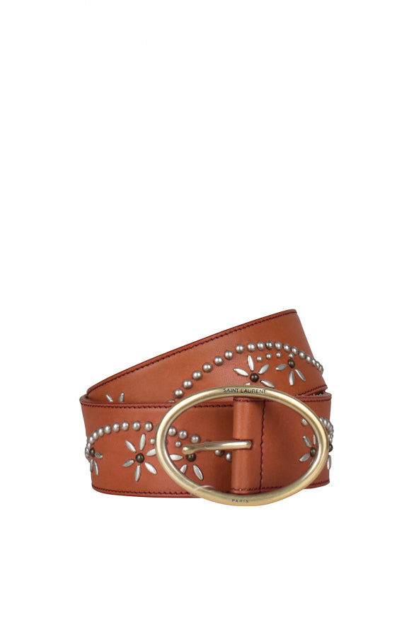 Saint Laurent Men Studded Belt SAINT LAURENT
