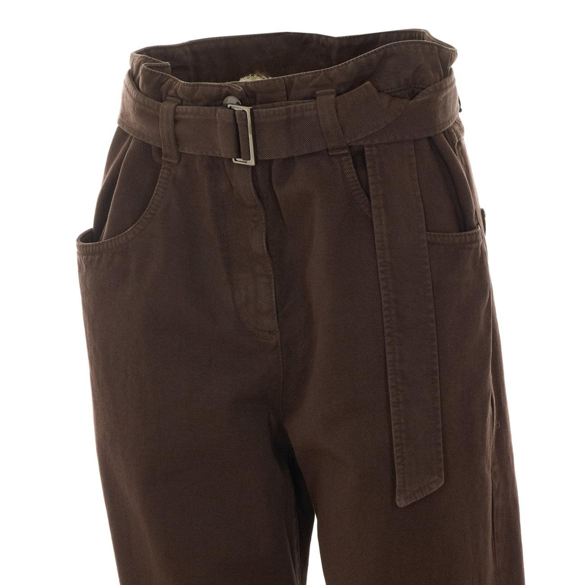 Brunello Cucinelli Women Belted Wide Jeans BRUNELLO CUCINELLI