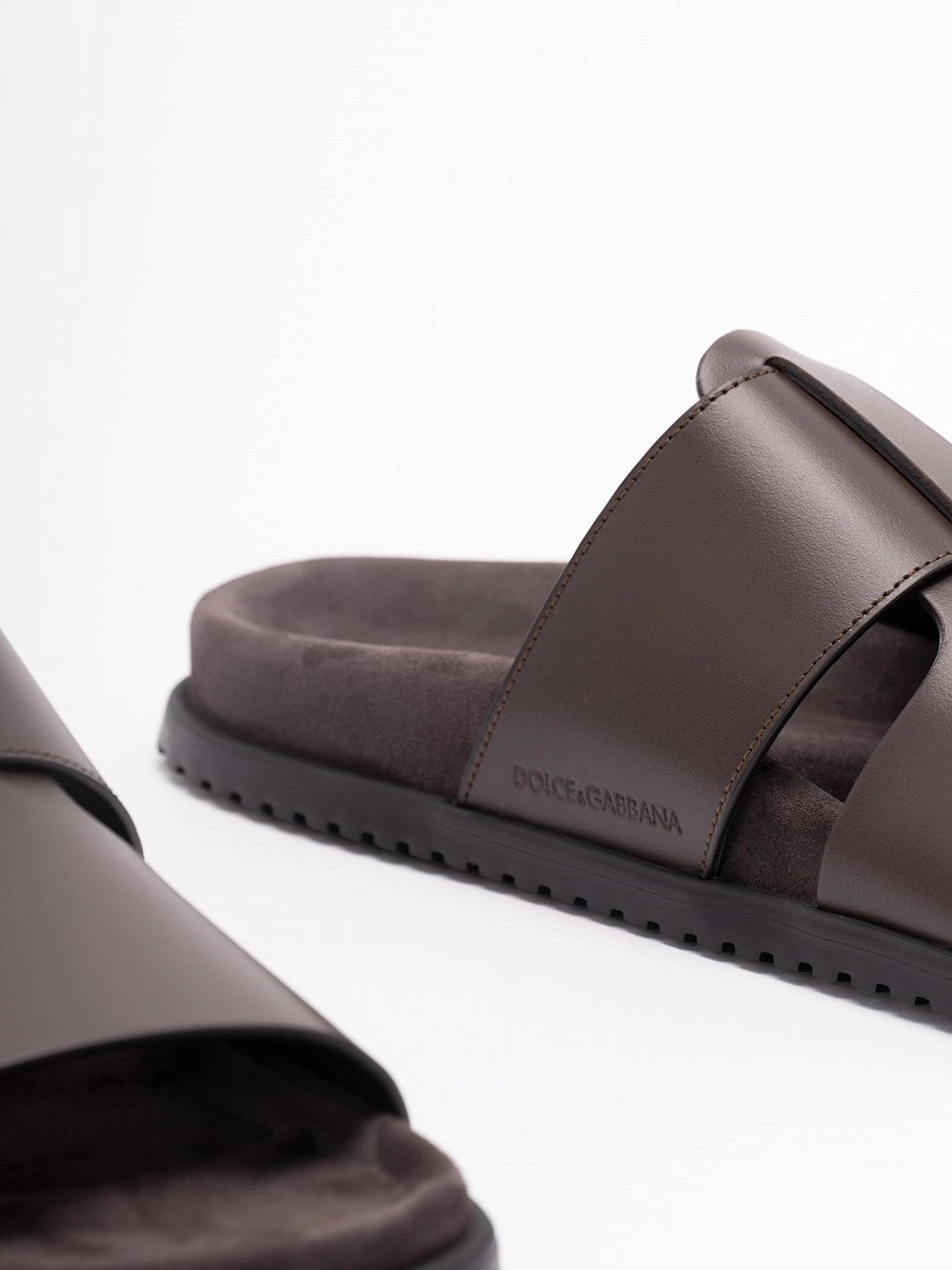 Dolce & Gabbana Men Leather Sandals DOLCE & GABBANA