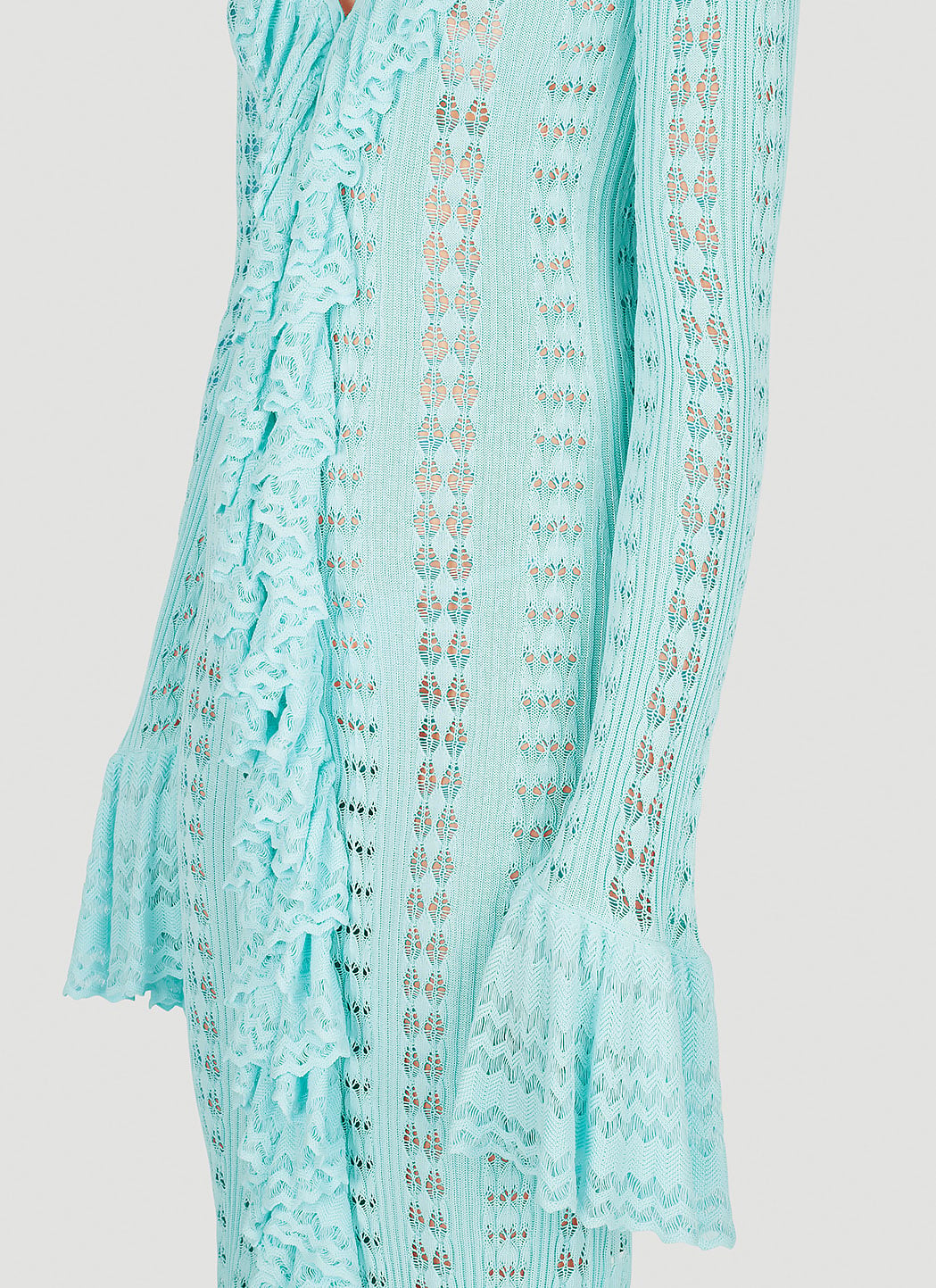 Blumarine Women Pointelle Knit Frilled Dress