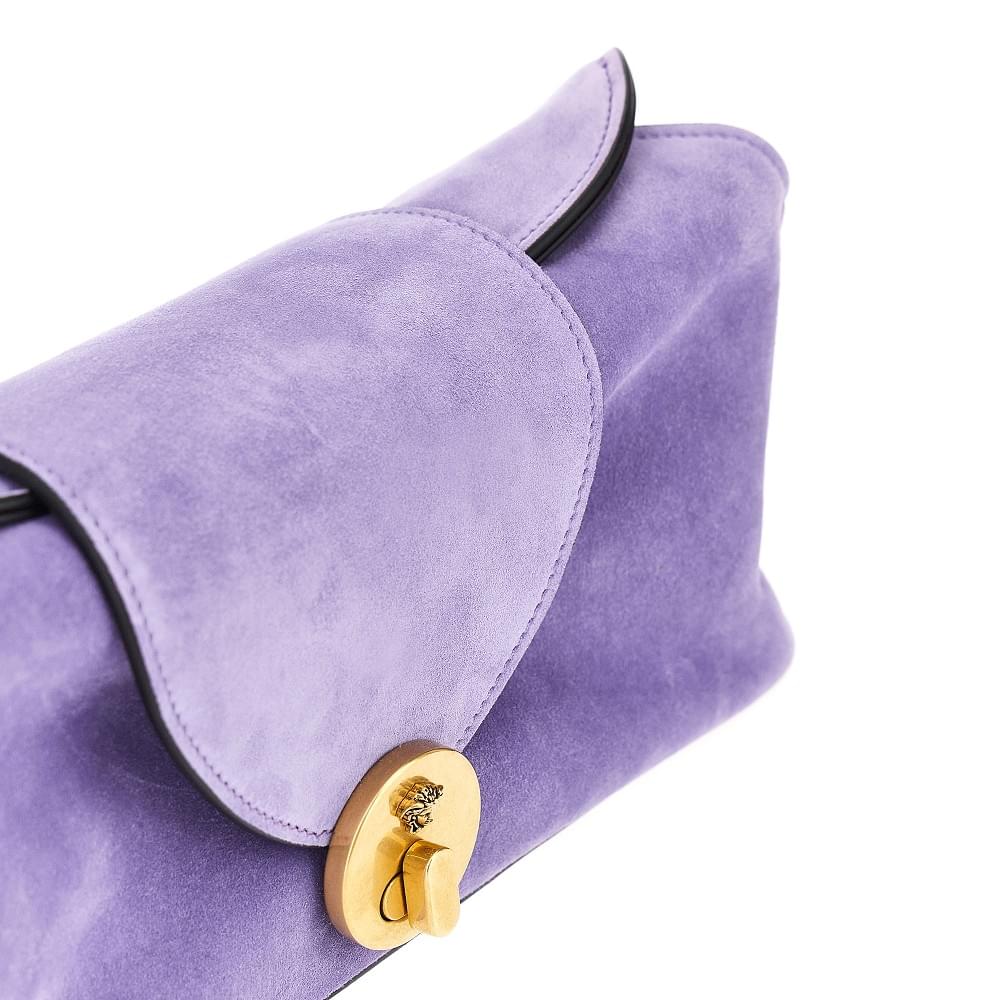 Versace Women Suede Leather 'Vivian' Clutch VERSACE