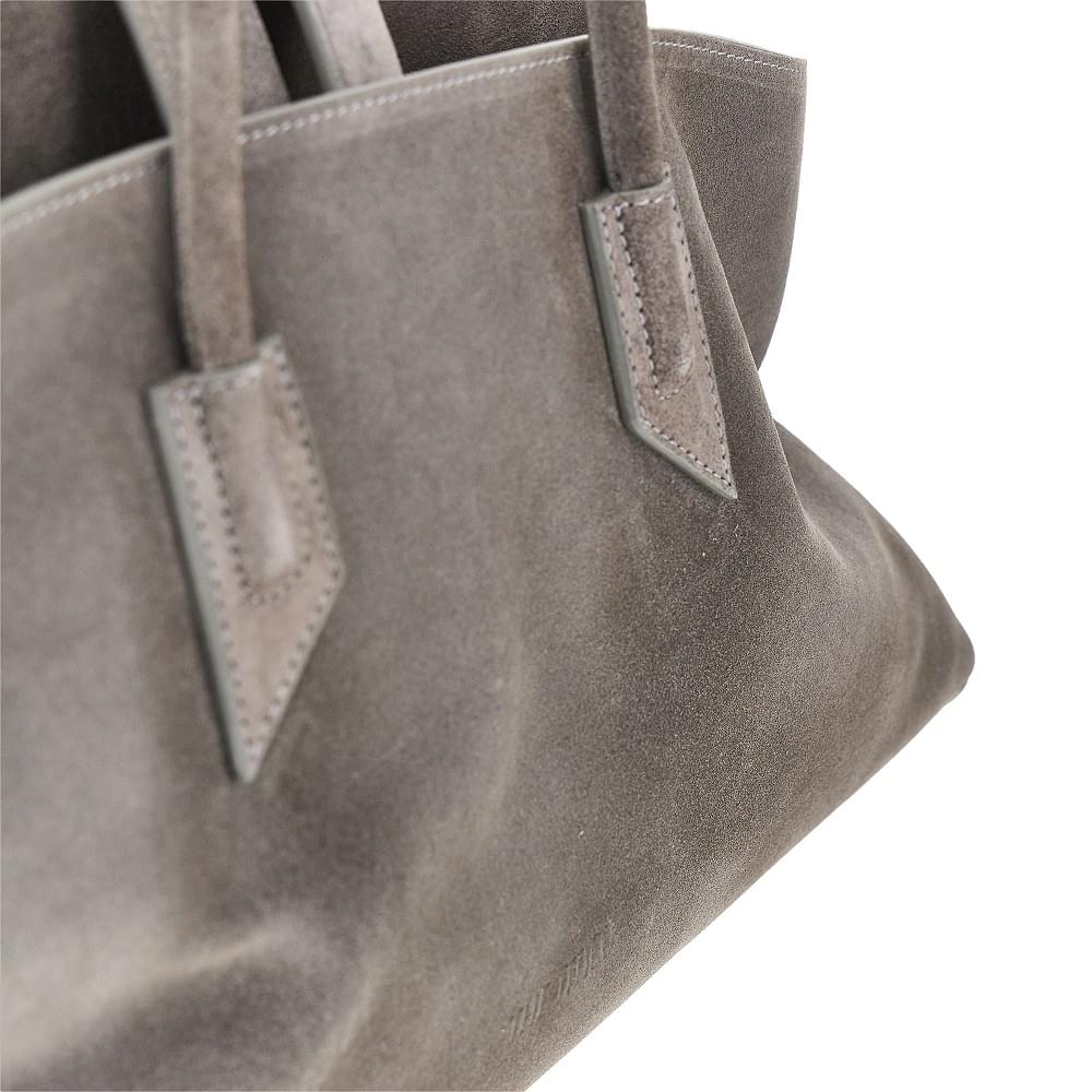 The Attico Women Suede Leather Medium 'La Passeggiata' Bag THE ATTICO