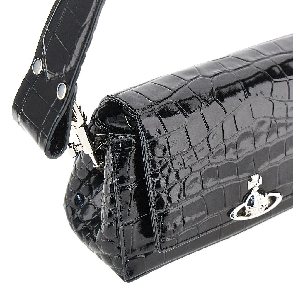 Vivienne Westwood Women Croco-Embossed Leather Small 'Hazel' Bag VIVIENNE WESTWOOD