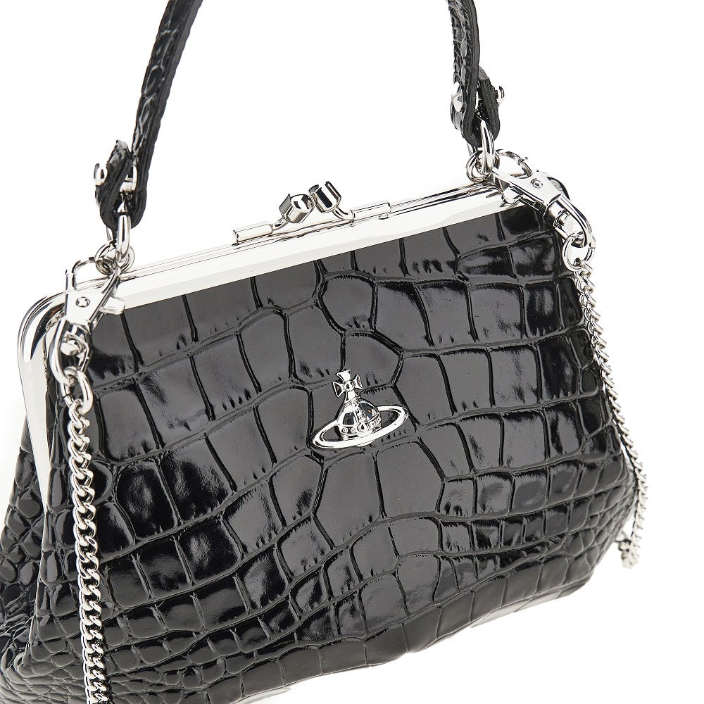 Vivienne Westwood Women Croco-Print Leather 'Granny Frame' Mini Bag VIVIENNE WESTWOOD