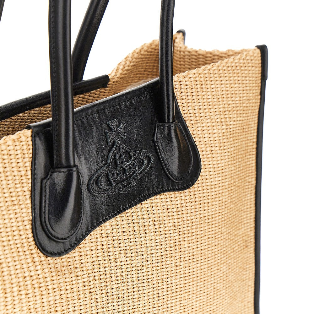 Vivienne Westwood Women 'Troy' Weaved Raffia Tote Bag VIVIENNE WESTWOOD