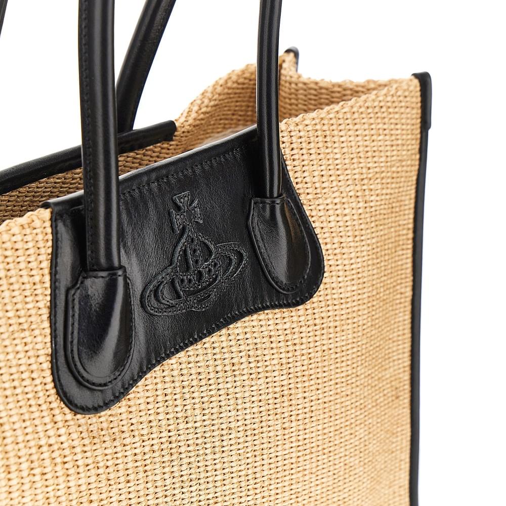 Vivienne Westwood Women 'Troy' Weaved Raffia Tote Bag VIVIENNE WESTWOOD