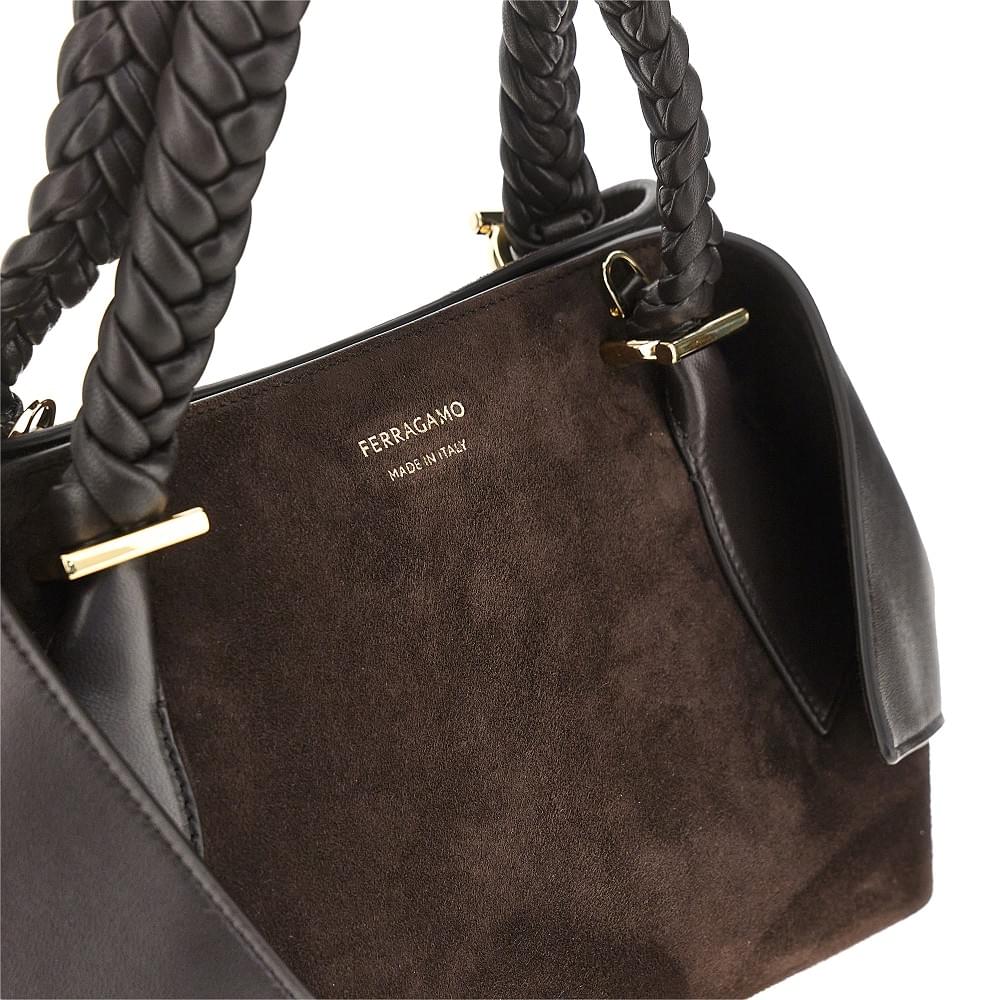 Ferragamo Women Leather Hand Bag With Logo FERRAGAMO