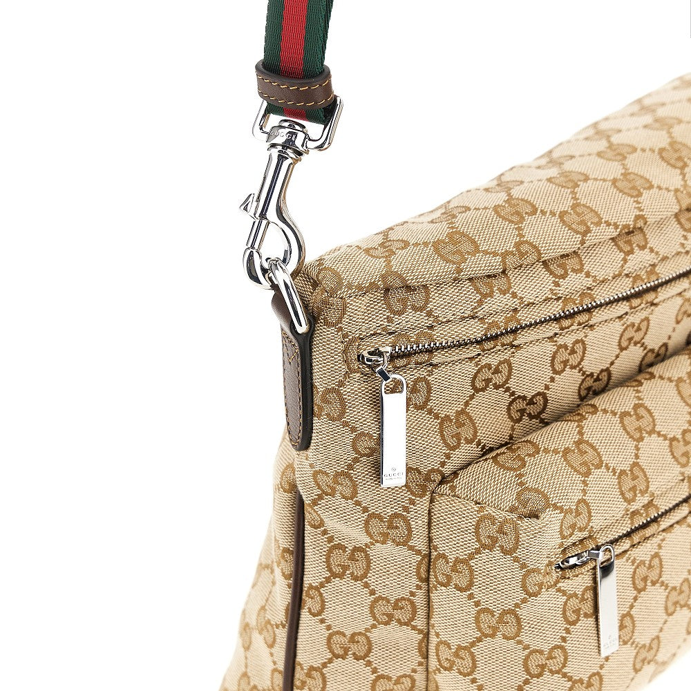 Gucci Men Crossbody Bag With Web Ribbon GUCCI
