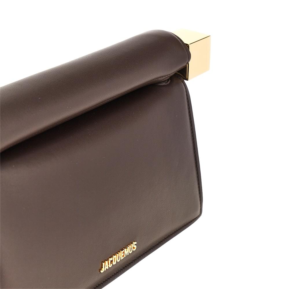 Jacquemus Women Nappa Leather 'Rond Carré' Clutch JACQUEMUS