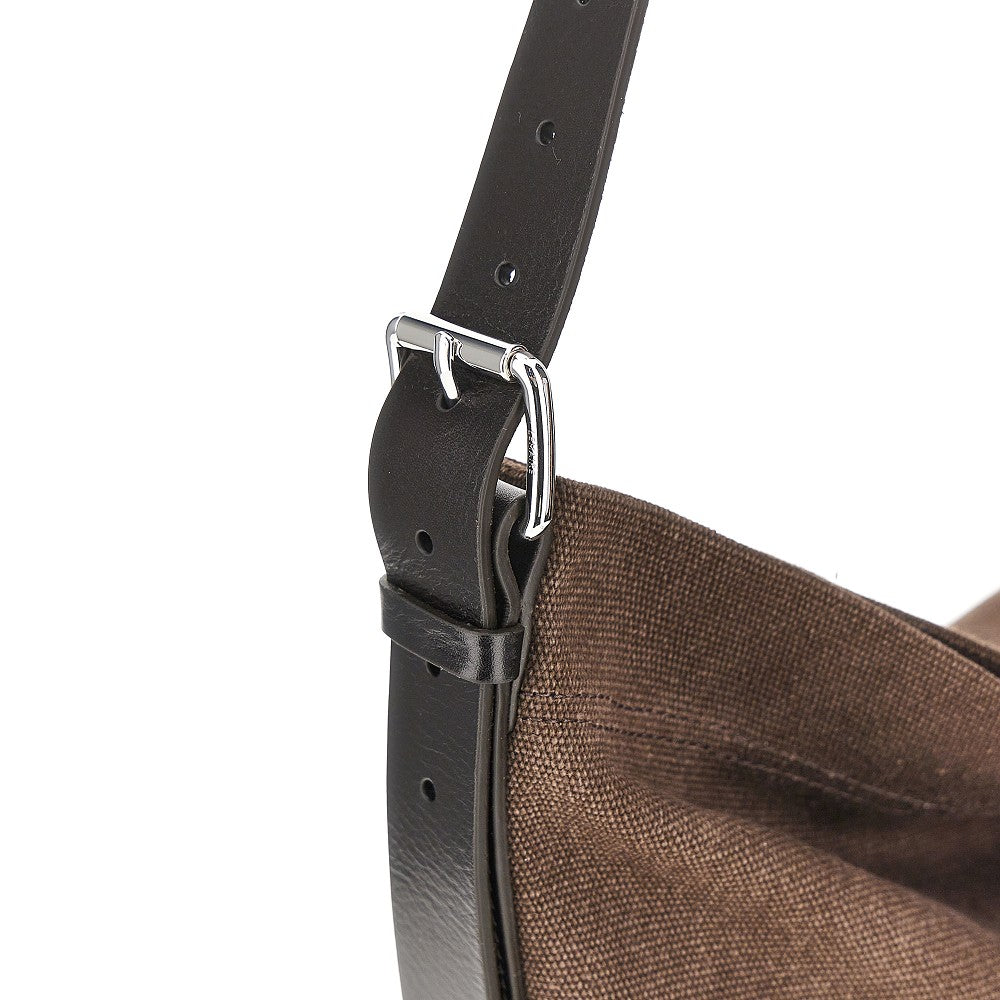 Lemaire Women Small 'Belted' Canvas Tote Bag LEMAIRE
