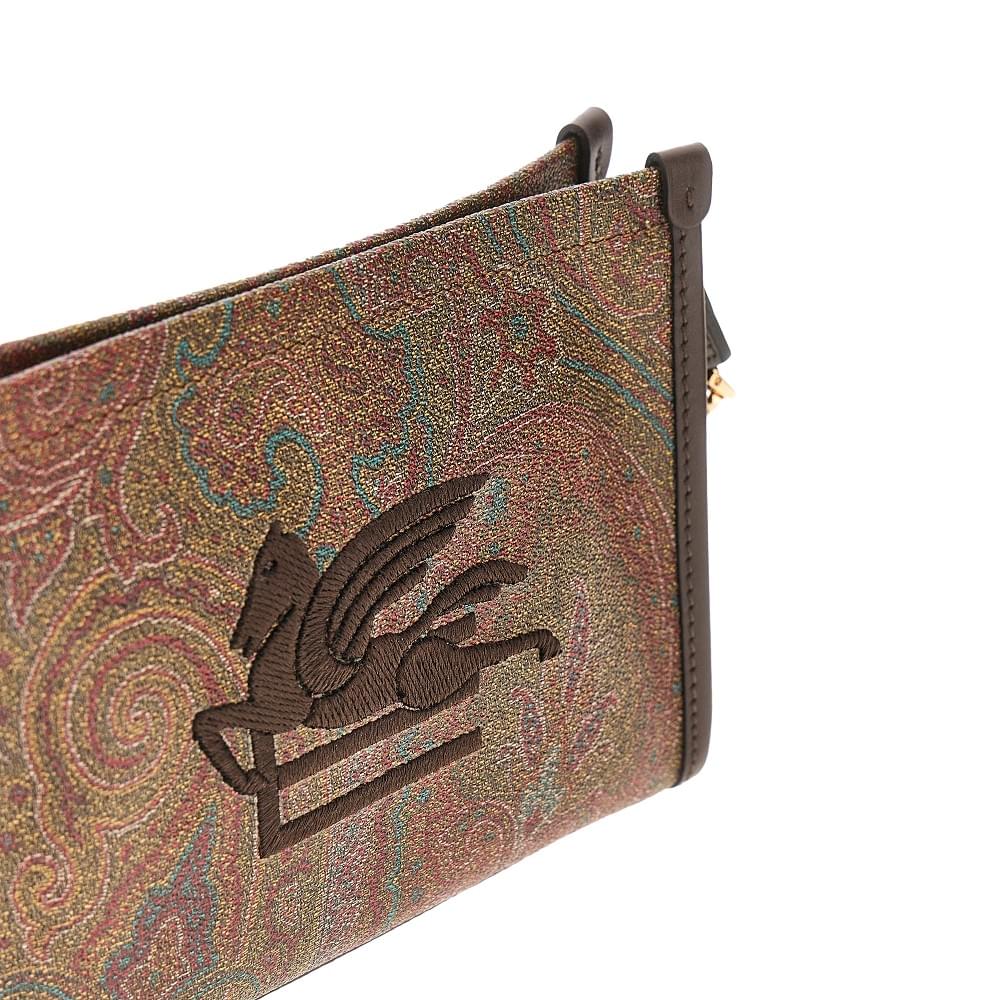 Etro Women Paisley Pouch With Pegaso Patch ETRO