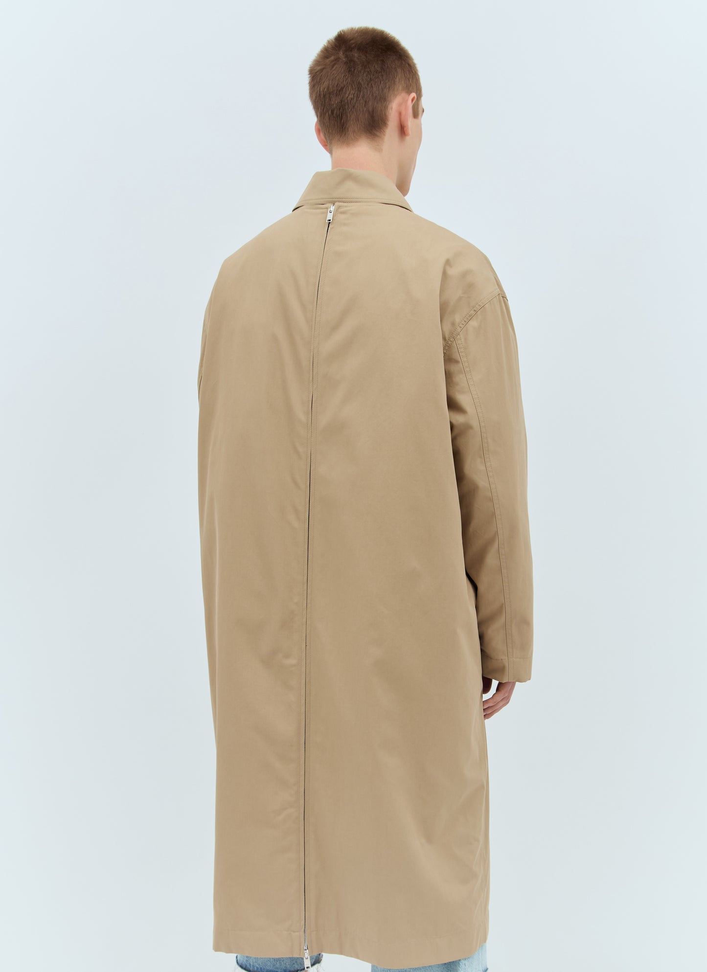Bottega Veneta Men Cotton Twill Trench Coat BOTTEGA VENETA