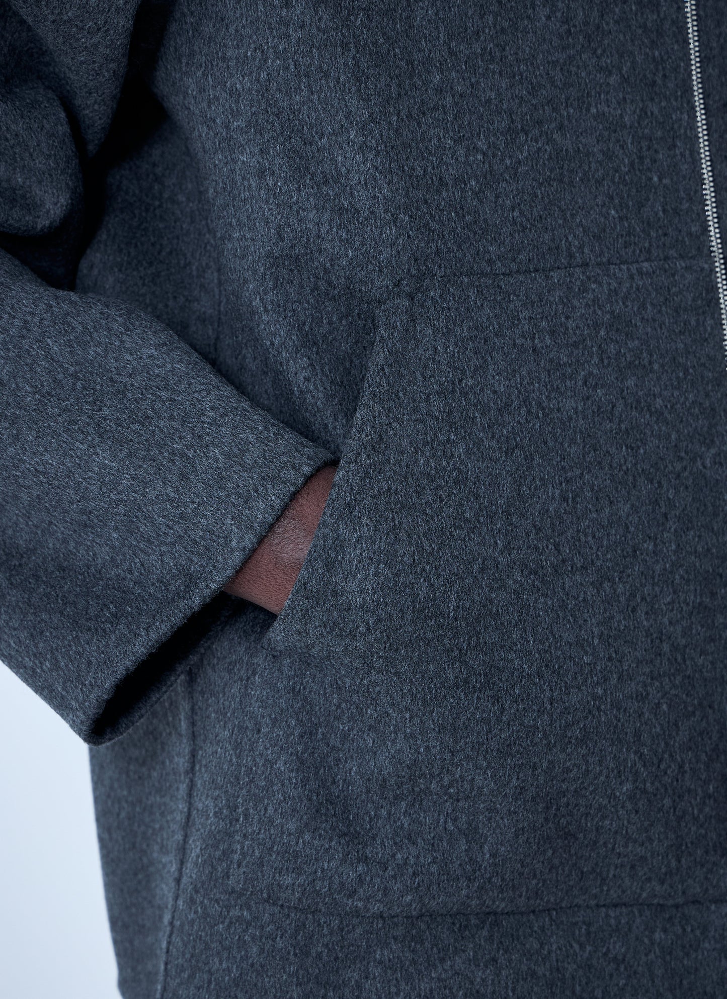 Bottega Veneta Men Double Face Wool Hooded Jacket BOTTEGA VENETA
