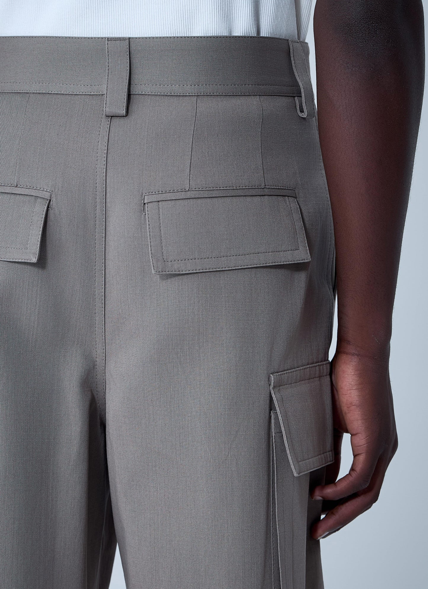 Bottega Veneta Men Cotton Twill Cargo Pants BOTTEGA VENETA