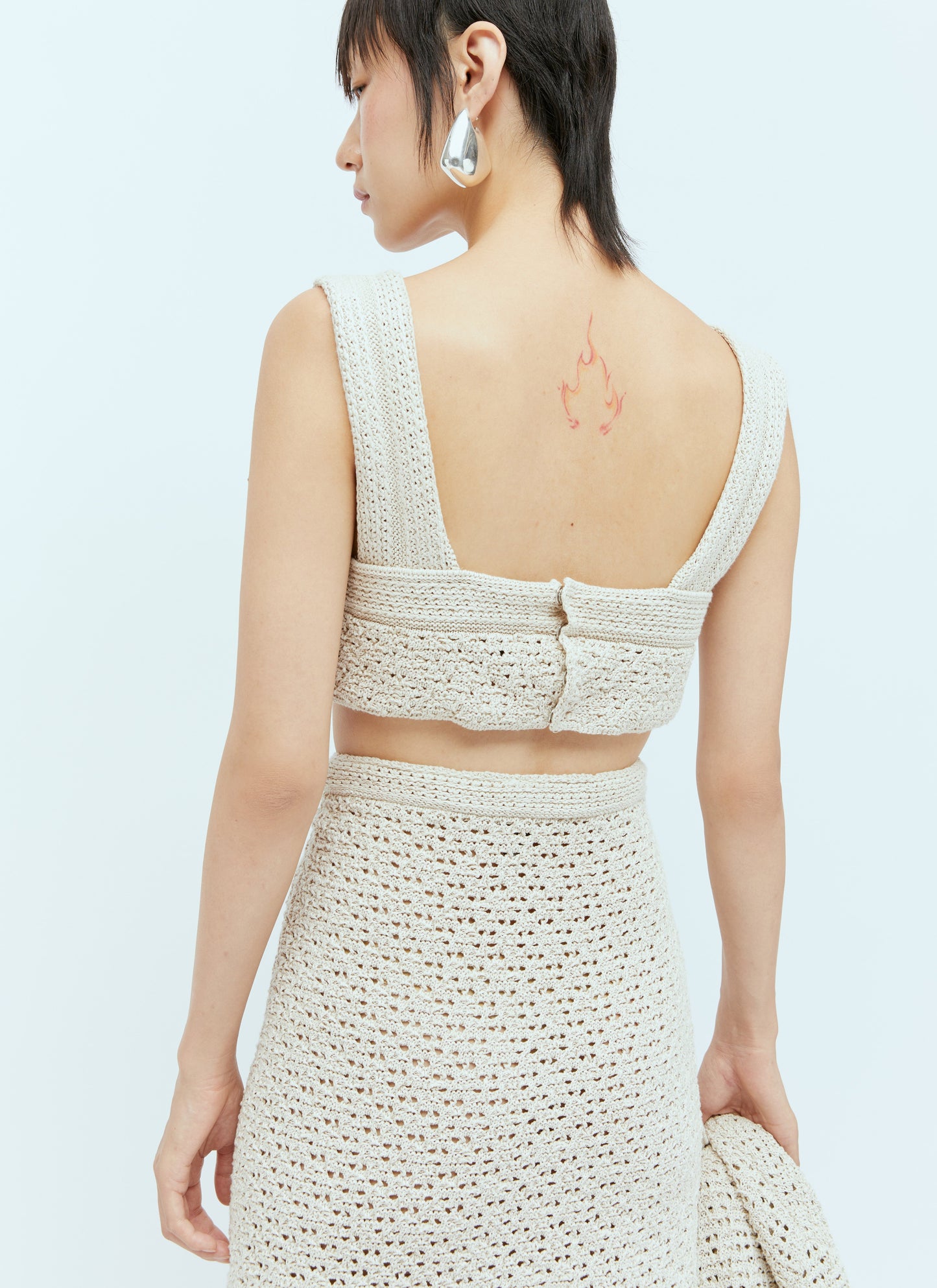 Bottega Veneta Women Textured Knit Crop Top BOTTEGA VENETA