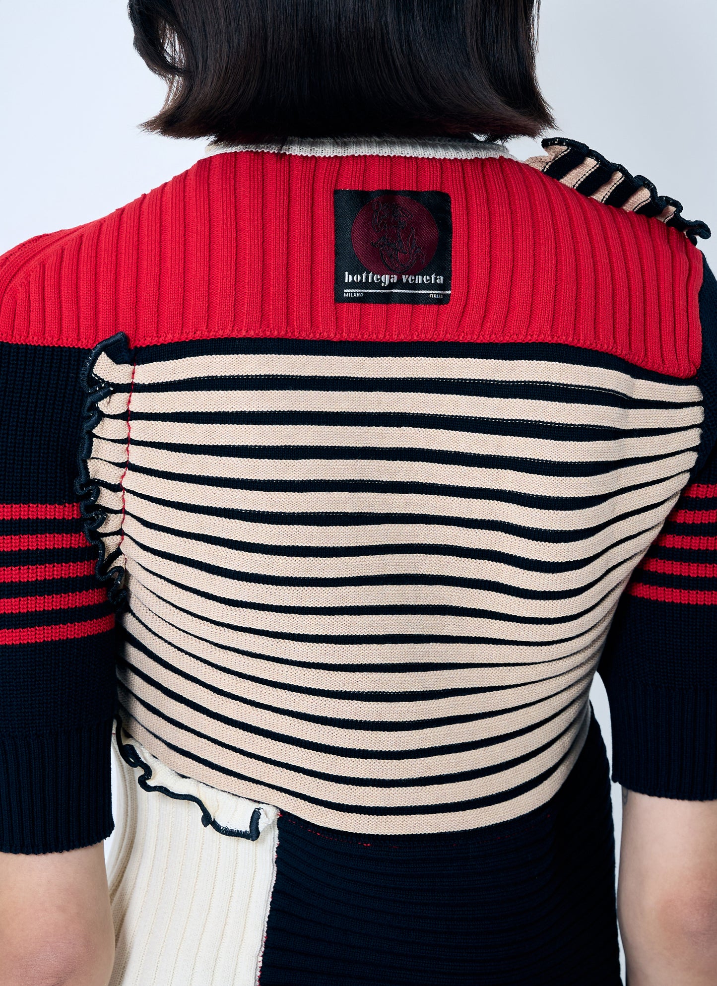 Bottega Veneta Women Rib Patchwork Sweater BOTTEGA VENETA