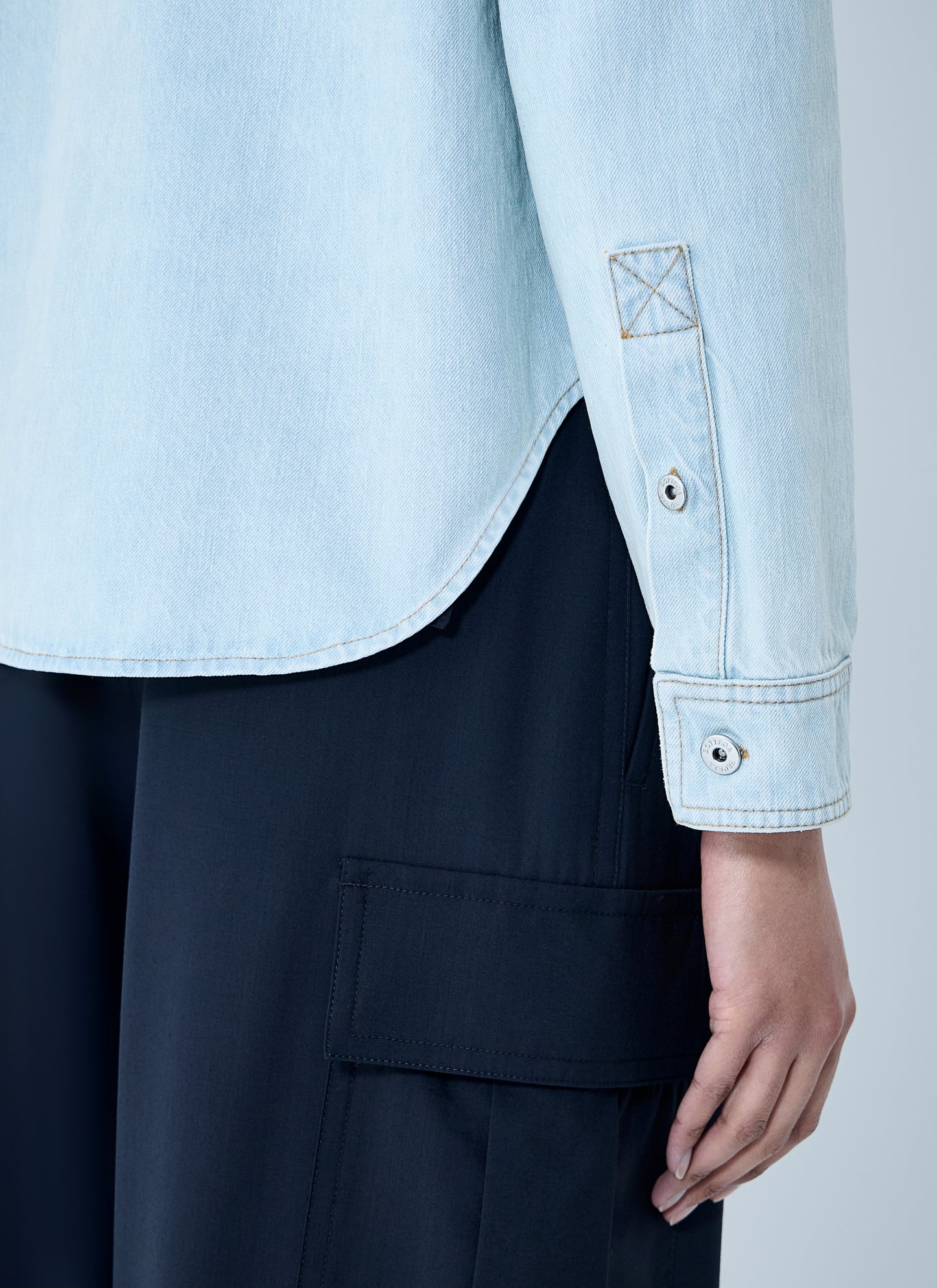 Bottega Veneta Women Extra Bleach Denim Shirt BOTTEGA VENETA