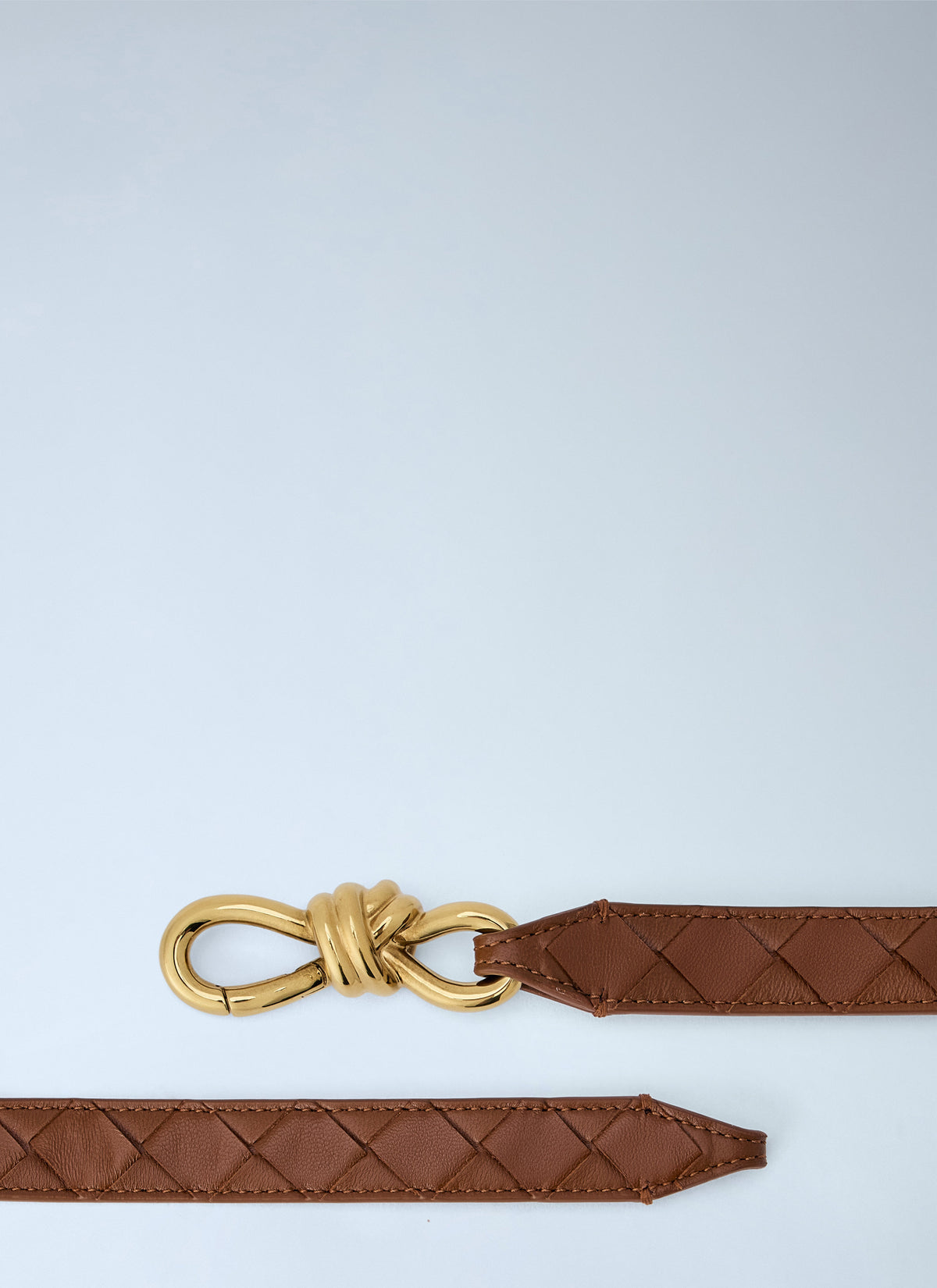 Bottega Veneta Women Quilted Leather Belt With Knot Buckle BOTTEGA VENETA