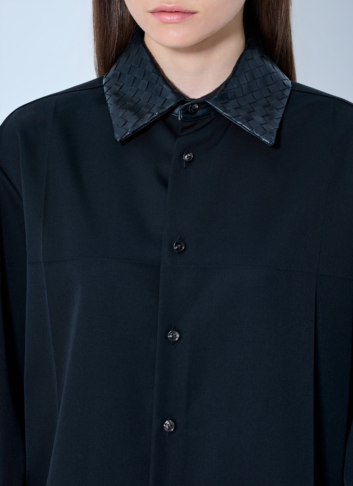Bottega Veneta Women Light Wool Twill Shirt BOTTEGA VENETA