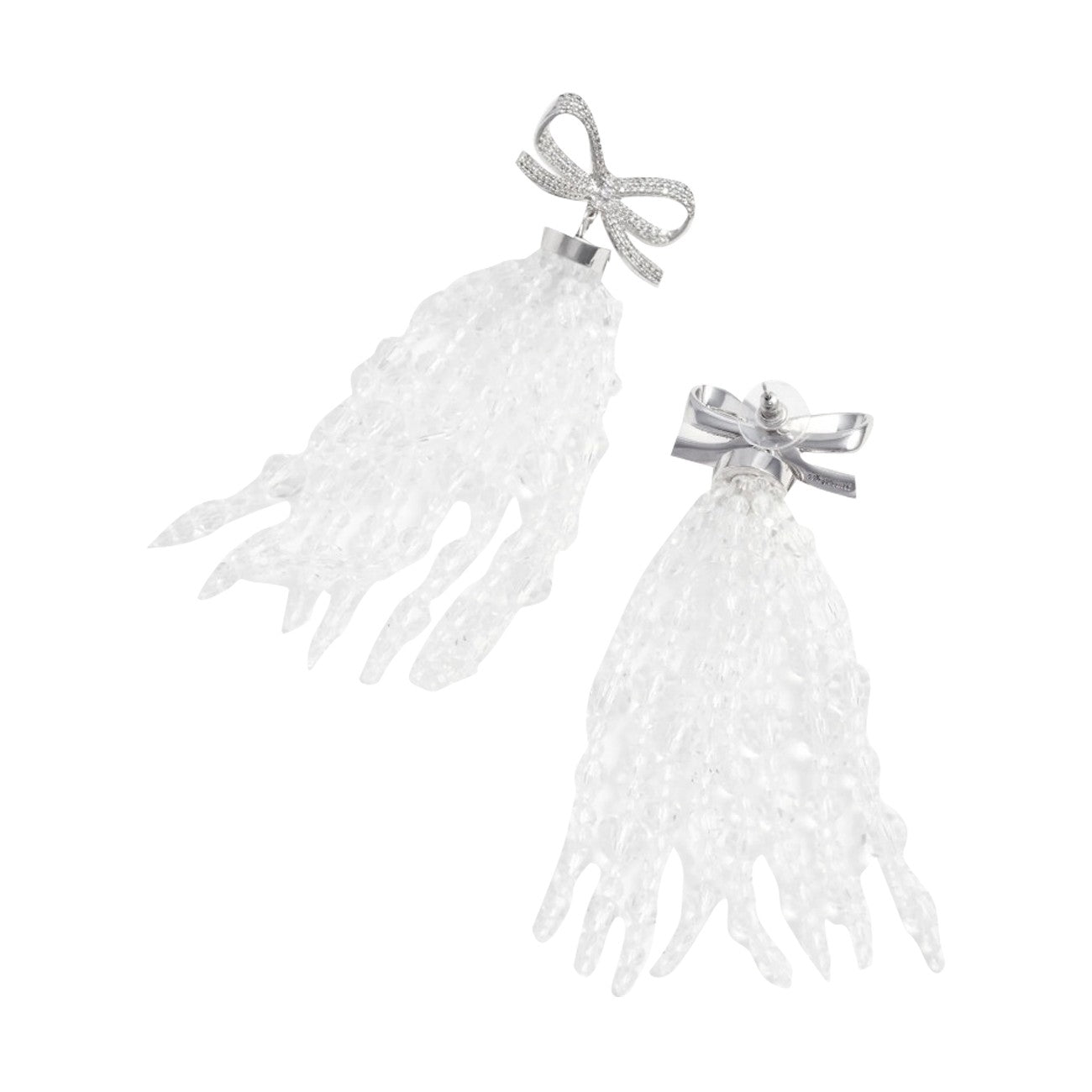 Self Portrait Women Bow Beaded Waterfall Earrings SELF-PORTRAIT