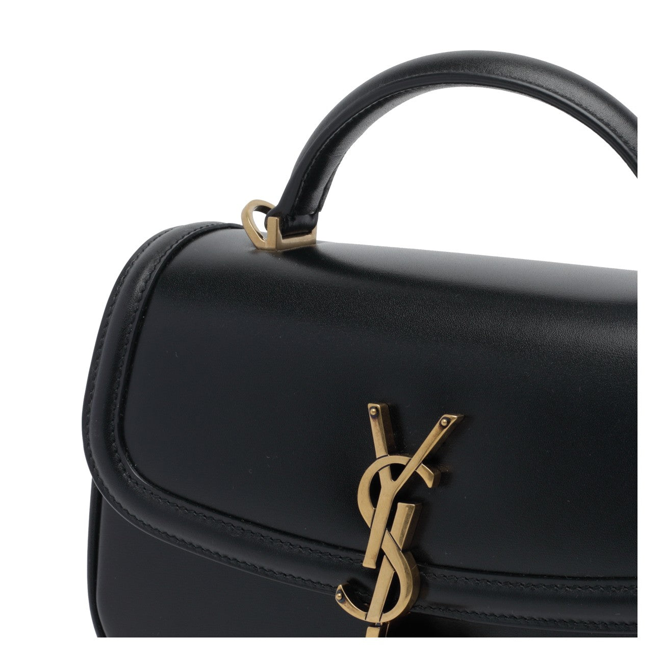 Saint Laurent Women Box Saint Laurent Small Leather Solferino Bag With Handle SAINT LAURENT