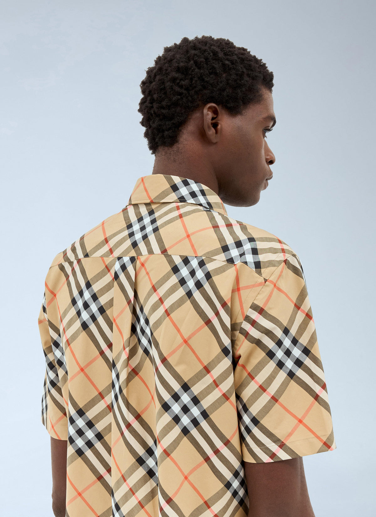 Burberry Men Check Poplin Shirt BURBERRY
