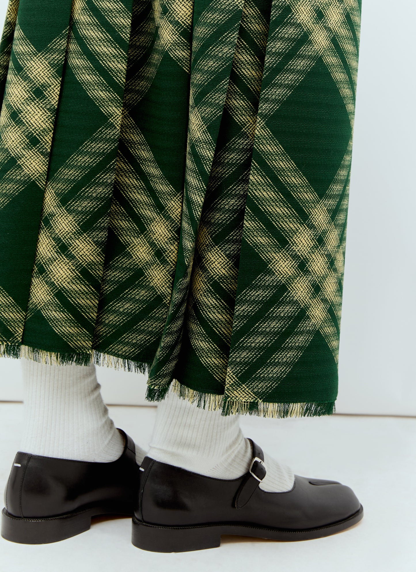 Burberry Women Wool Check Midi Skirt BURBERRY