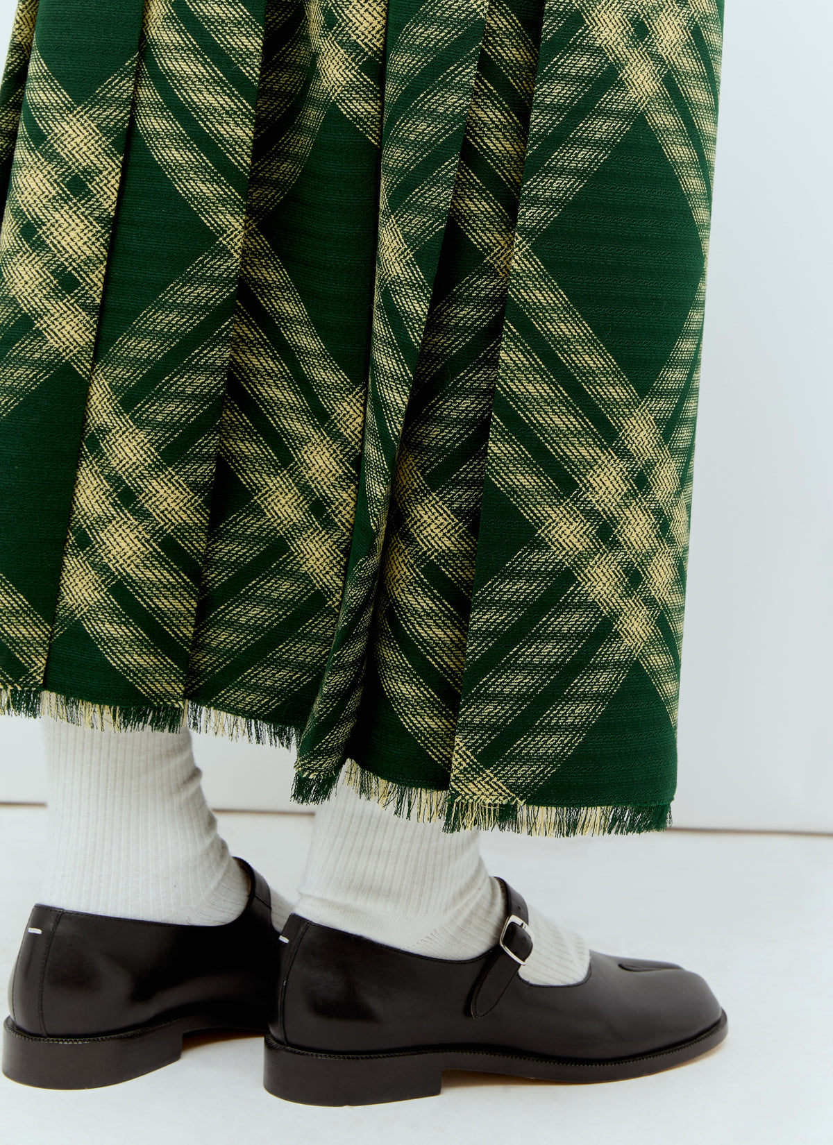 Burberry Women Wool Check Midi Skirt BURBERRY