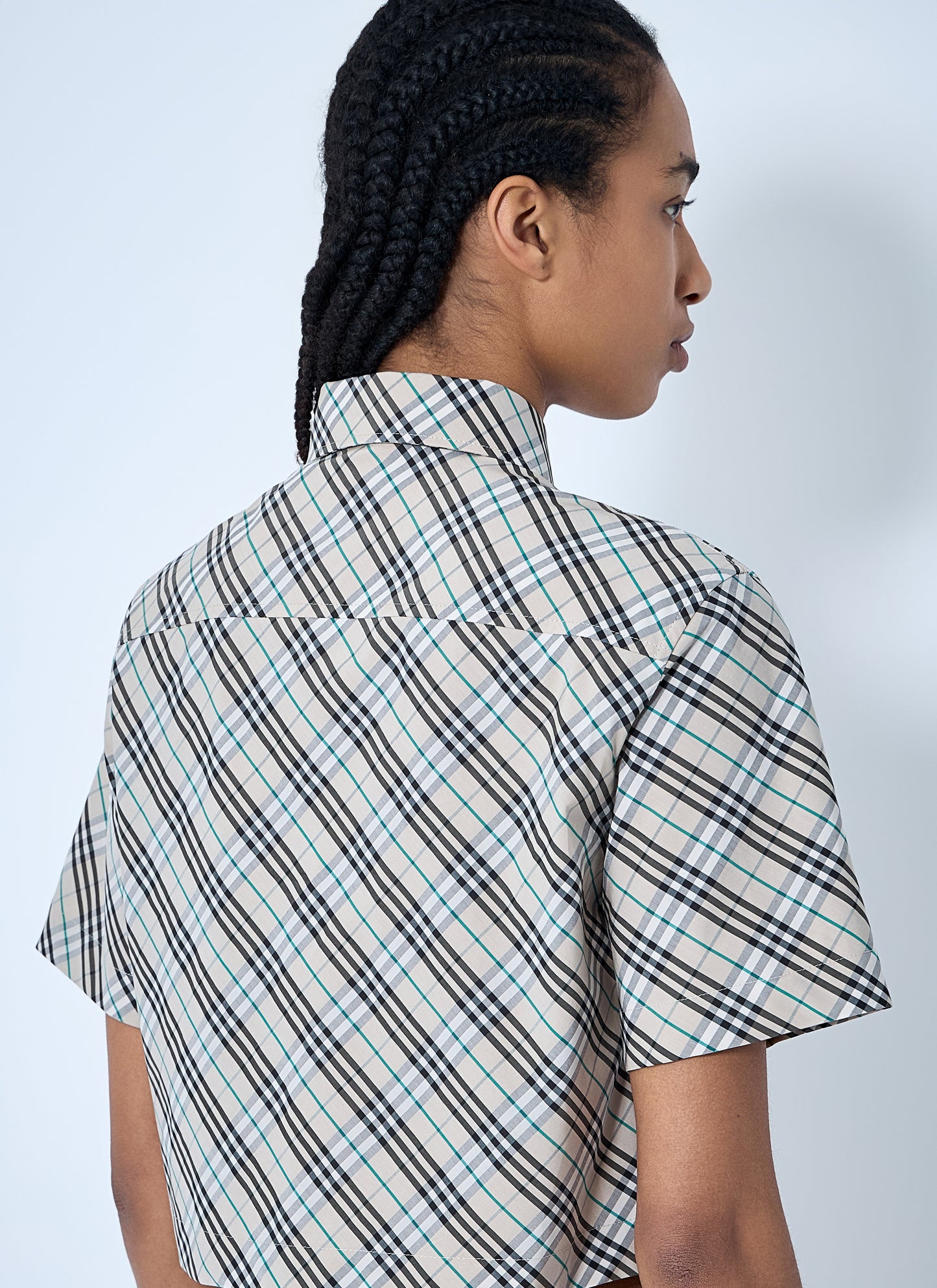 Burberry Women Crop Check Shirt BURBERRY