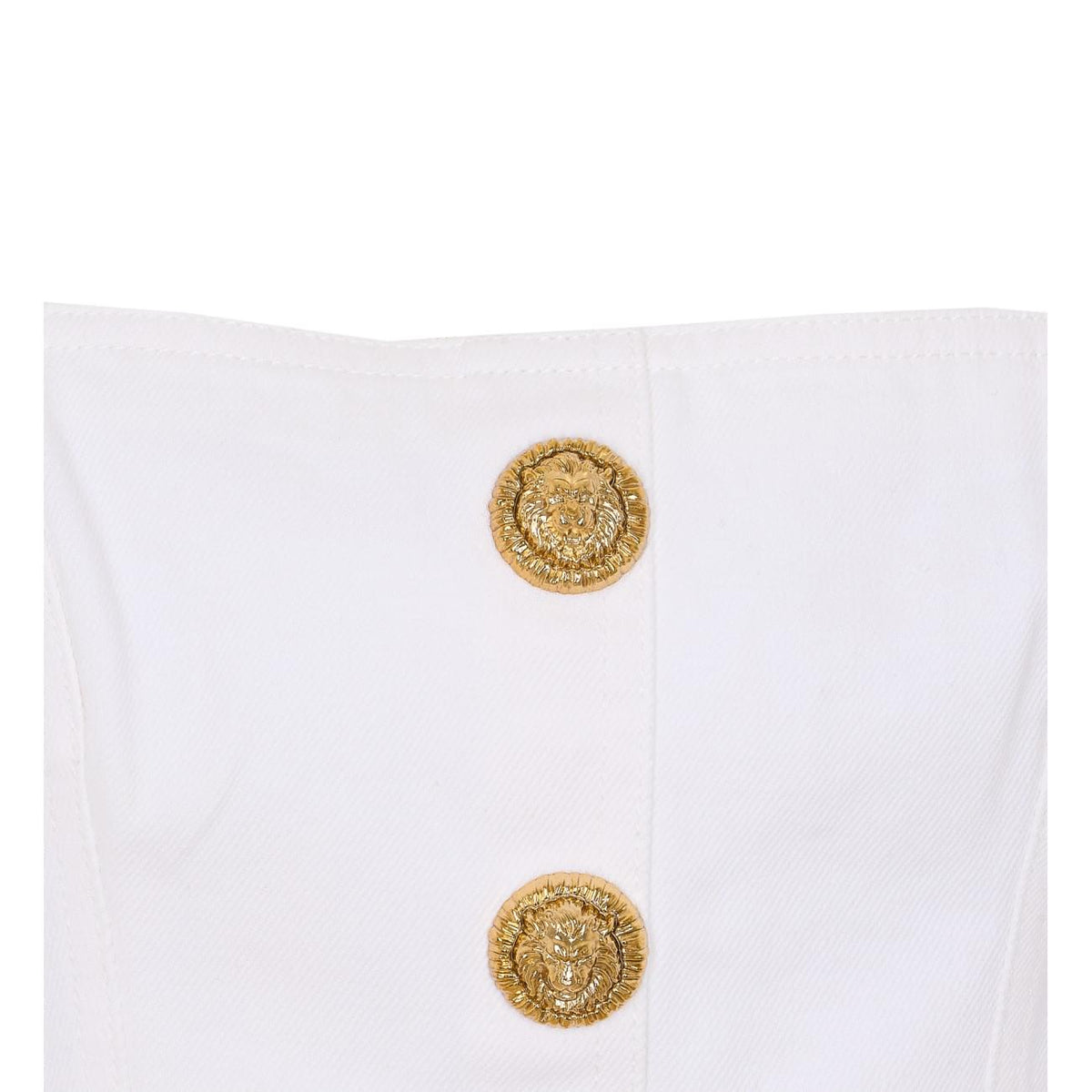 Balmain Women Buttoned Denim Top BALMAIN