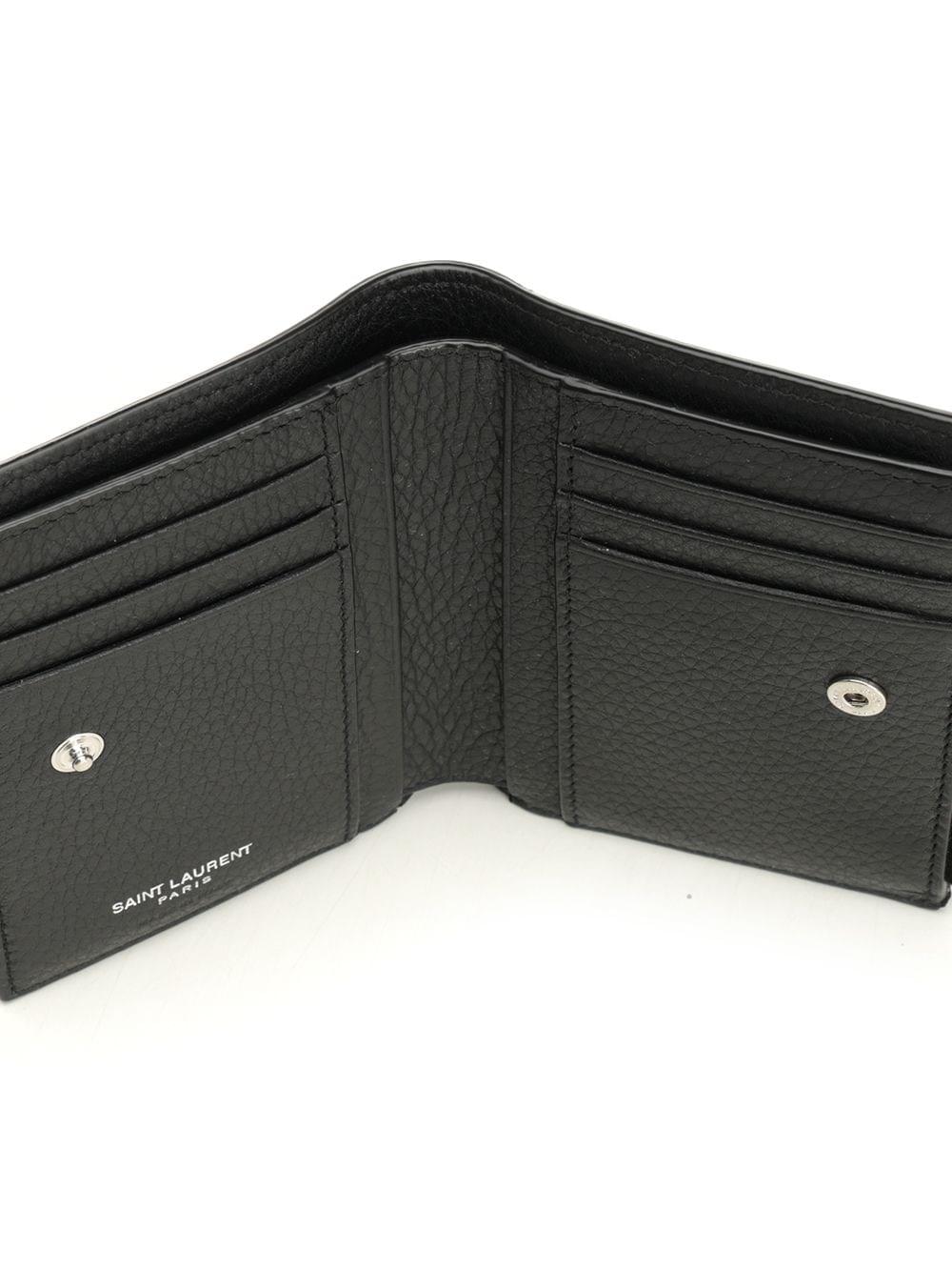 Saint Laurent Men "Tiny Cassandre" Bi-Fold Wallet SAINT LAURENT