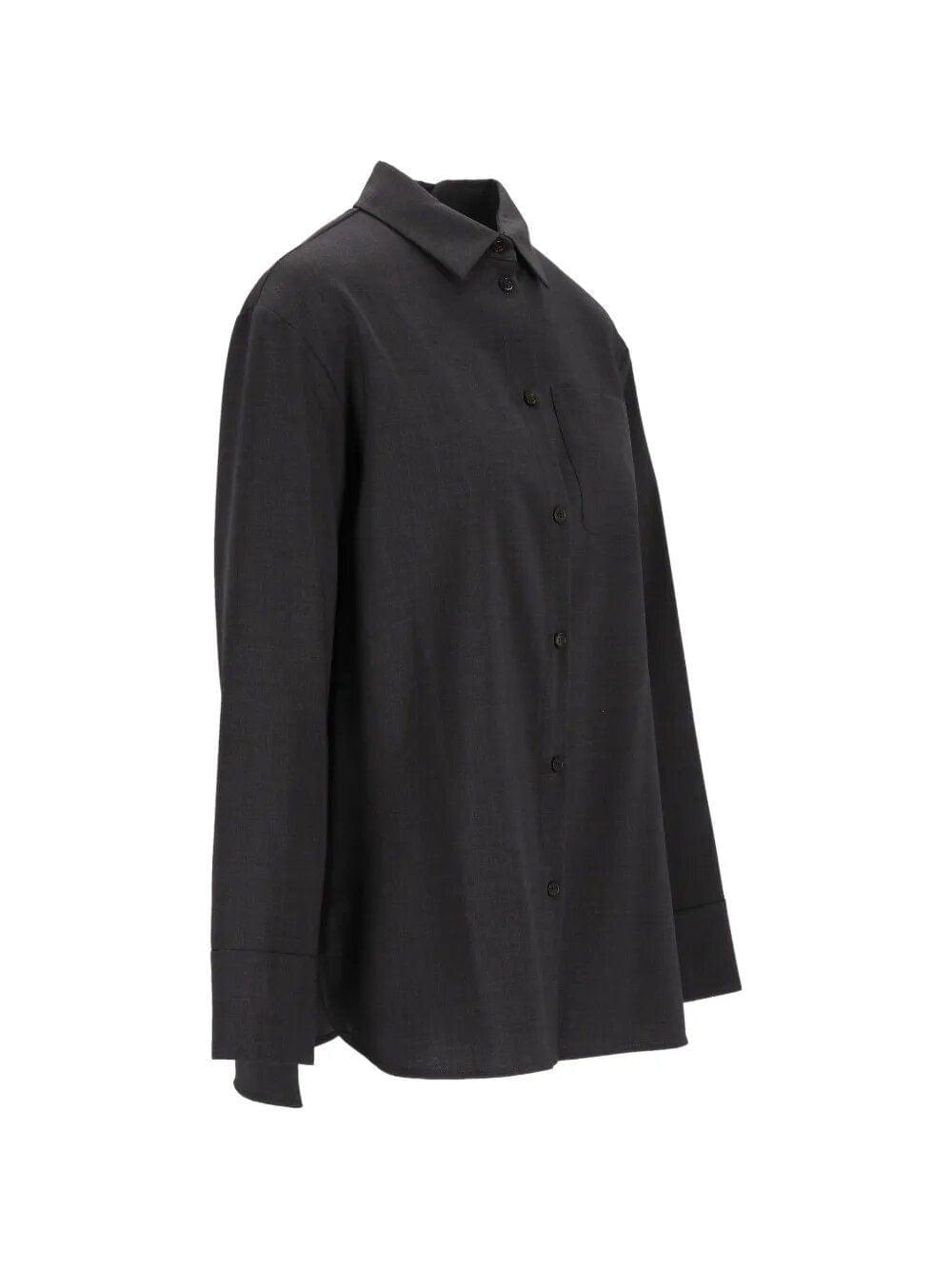'S Max Mara Women Basic Wool Canvas Shirt S MAX MARA