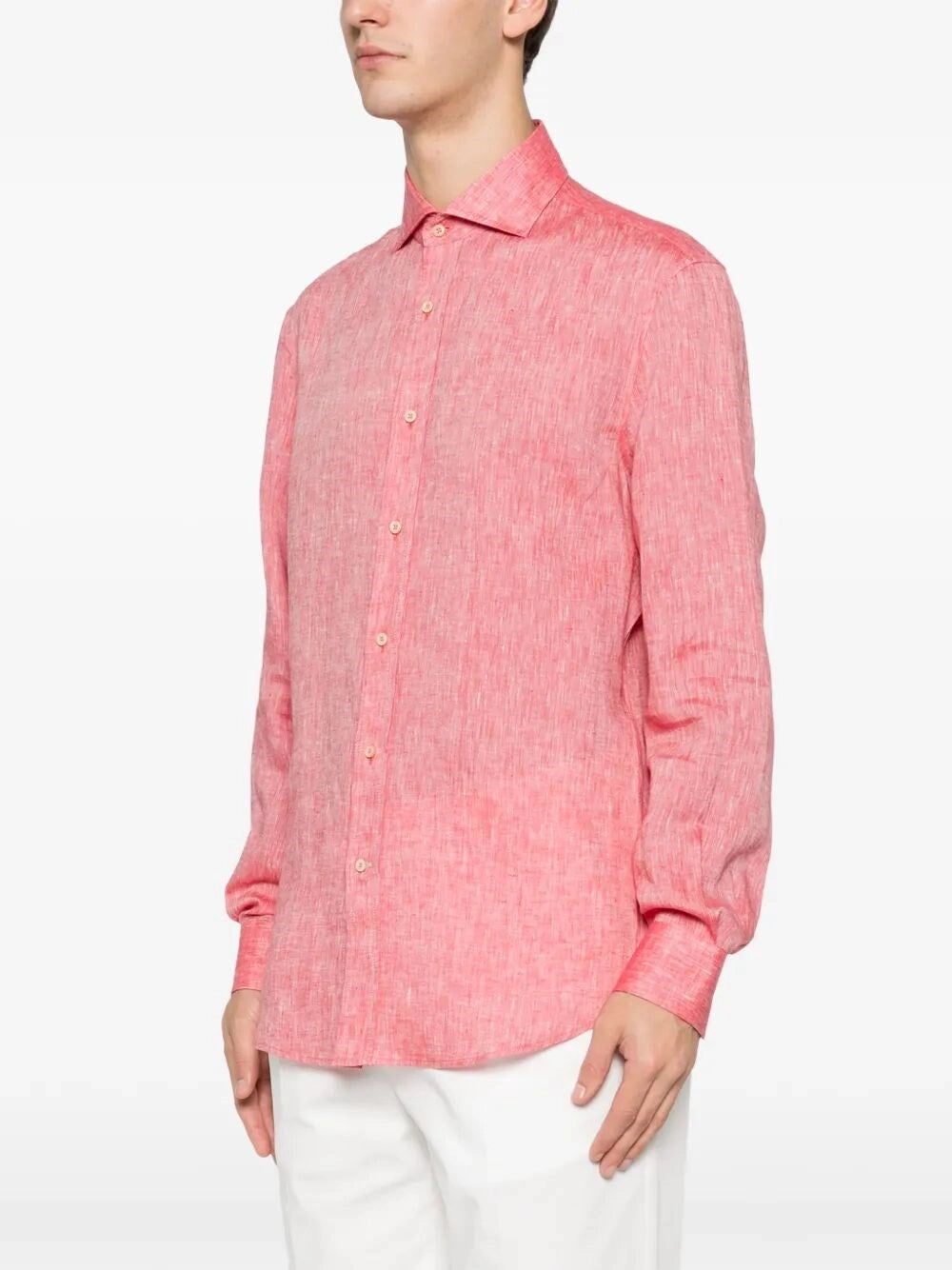 Brunello Cucinelli Men Linen Shirt BRUNELLO CUCINELLI