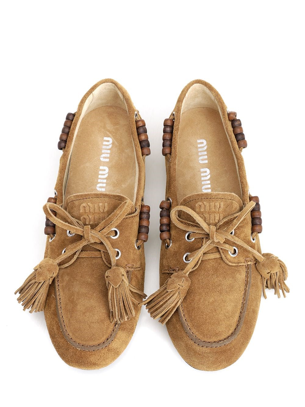 Miu Miu Women “Deck” Suede Loafers MIU MIU