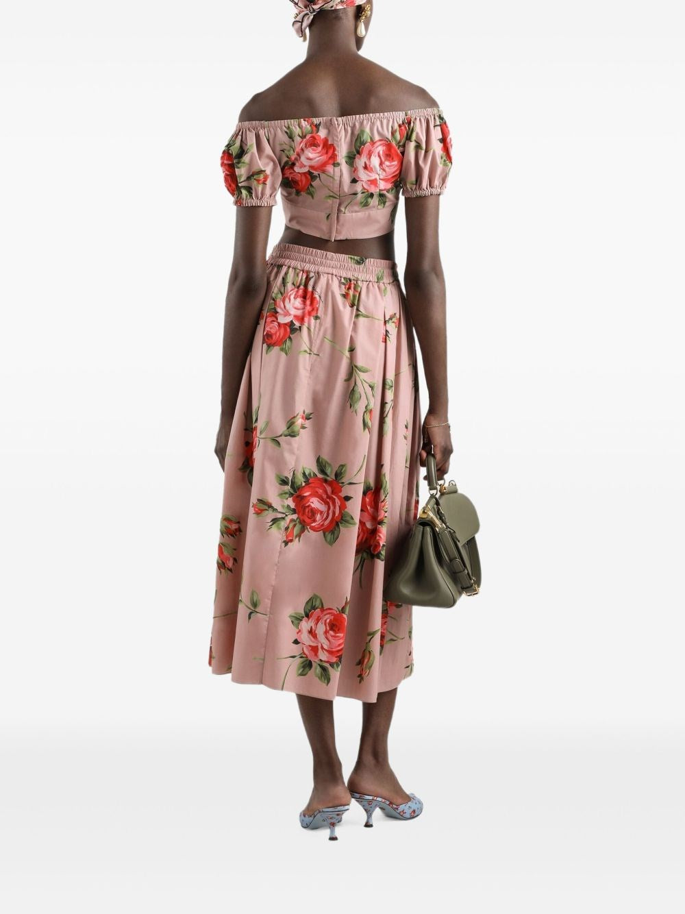 Dolce & Gabbana Women Rose Bouquet Print Top DOLCE & GABBANA