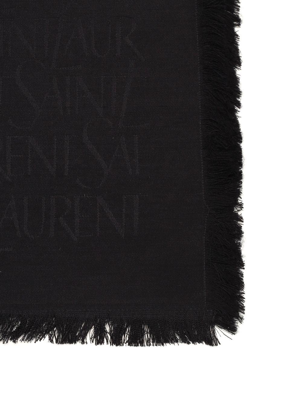 Saint Laurent Women Saint Laurent Women Monogram Ysl Jacquard Scarf SAINT LAURENT