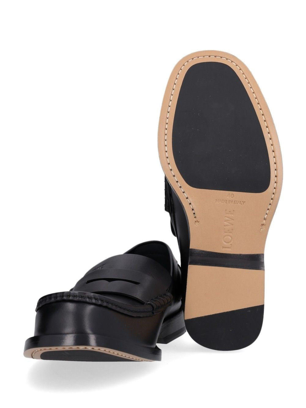 Loewe Men Bobine Moccasin In Shiny Calfskin LOEWE