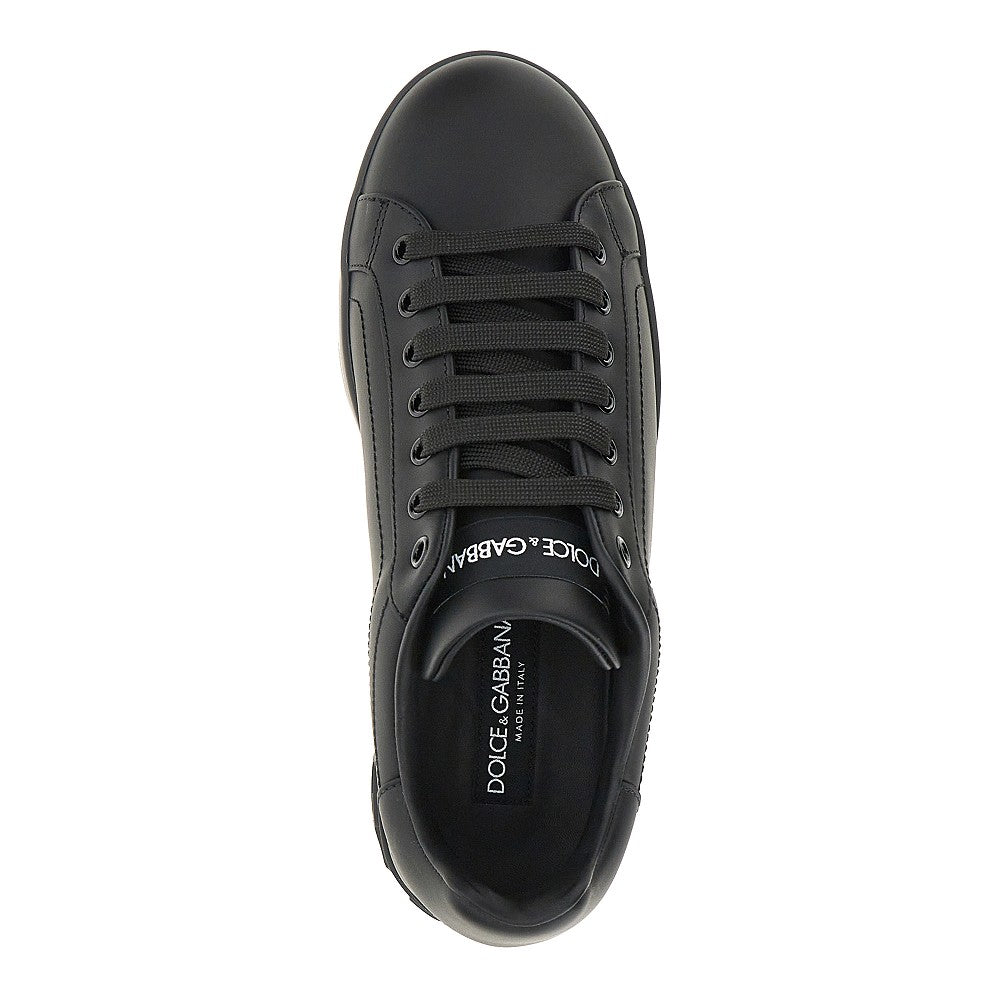 Dolce&Gabbana Men 'Portofino' Leather Sneakers DOLCE & GABBANA