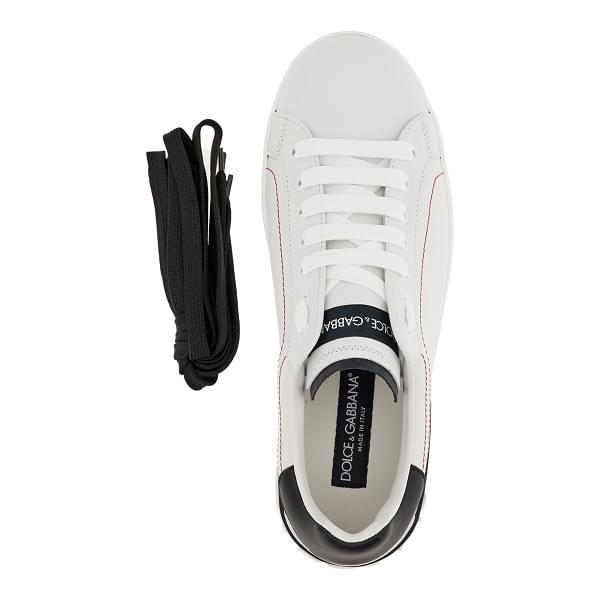 Dolce&Gabbana Men 'Portofino' Leather Sneakers DOLCE & GABBANA