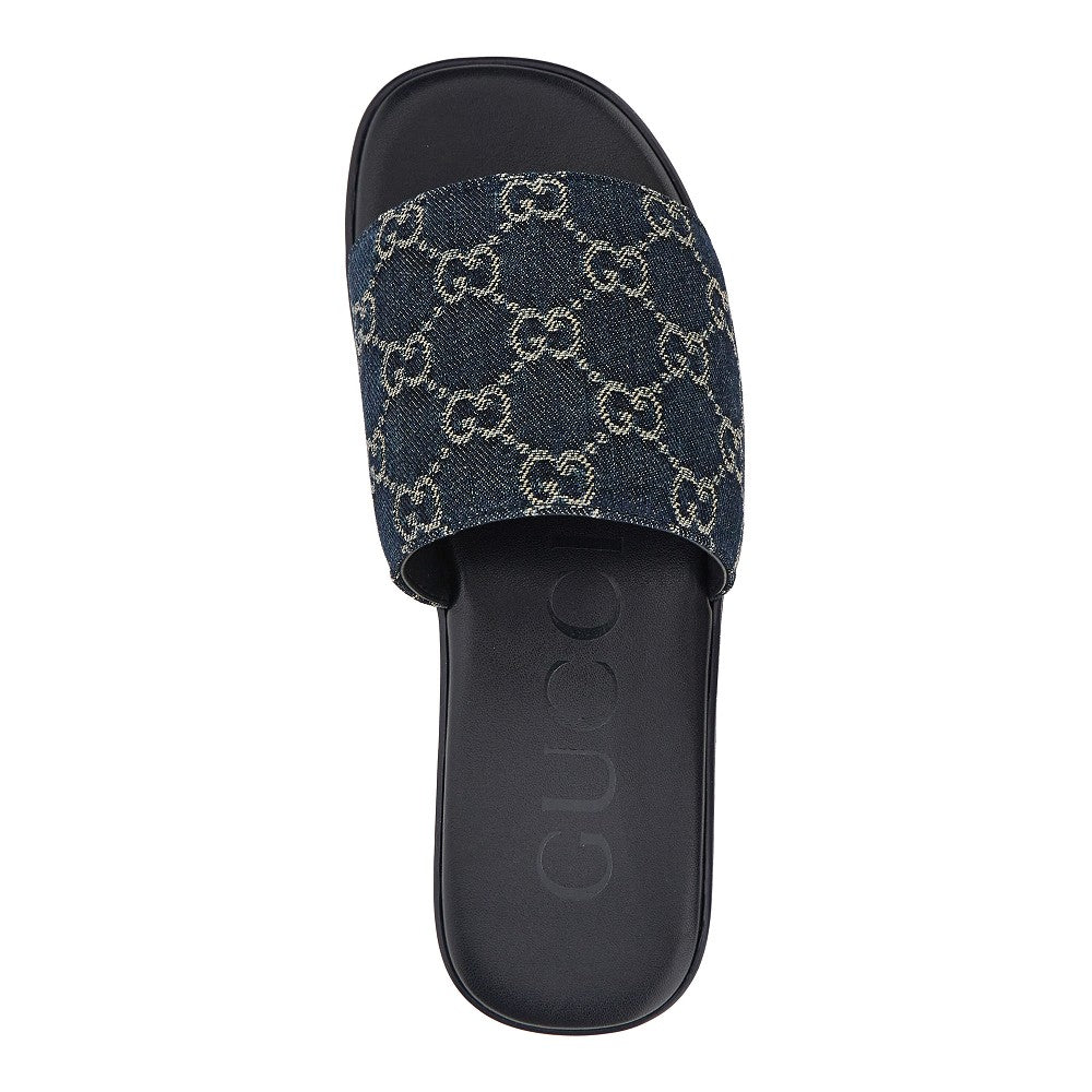 Gucci Men Gg Denim Slides GUCCI