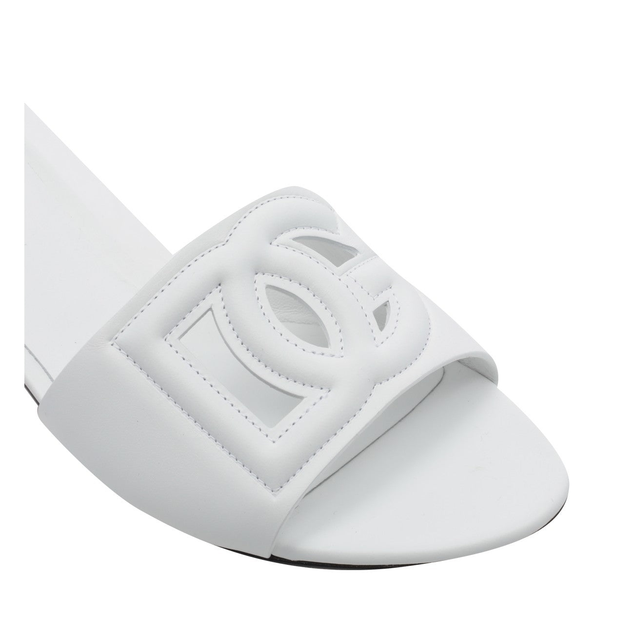 Dolce&Gabbana Women Calfskin Mules With Dg Millennials Logo