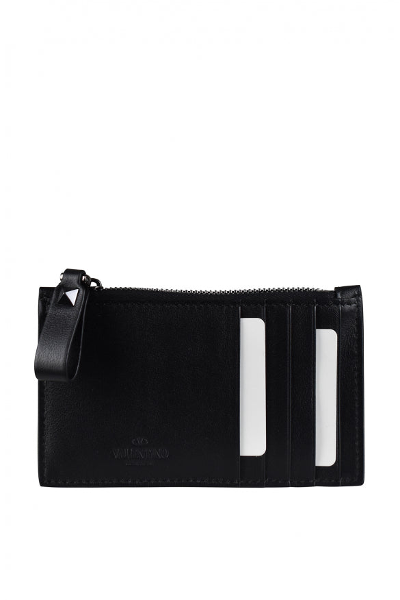 Valentino Garavani Men Rockstud Card Holder VALENTINO GARAVANI
