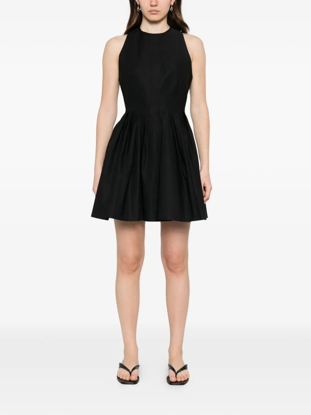 Sportmax Women Ara Sleeveless Washed Cotton Mini Dress SPORTMAX