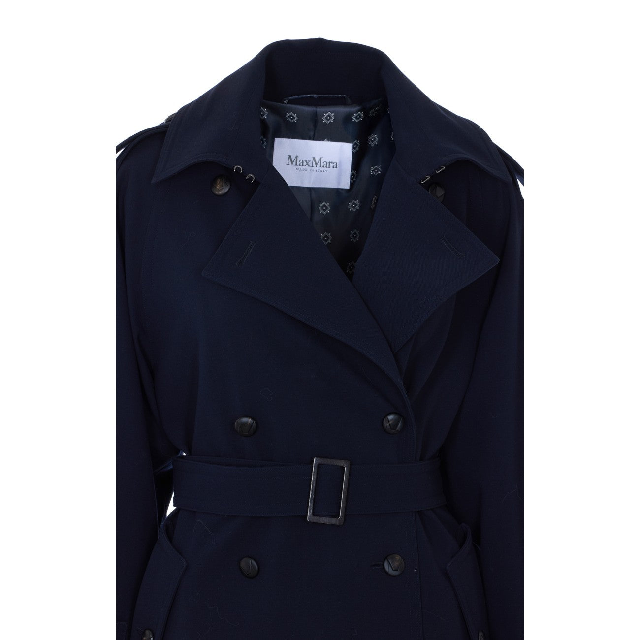 Max Mara Women Certo Wool Drip-Free Gabardine Trench Coat MAX MARA