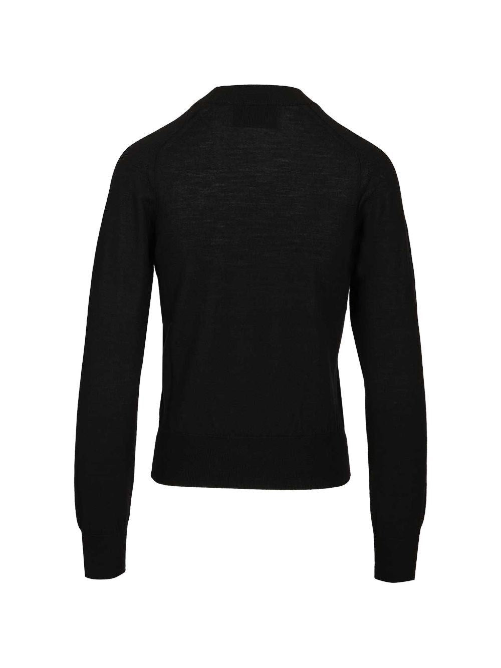 Ami Women Quota -Crewneck Sweater With Contrasted Ami De Coeur AMI PARIS